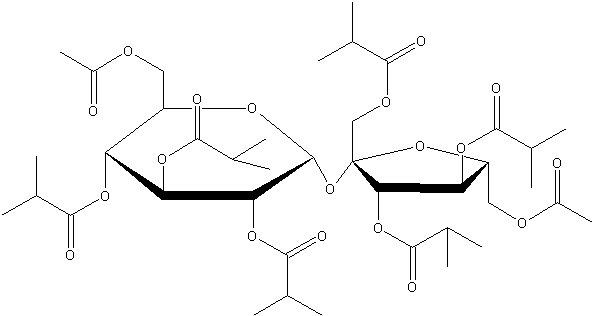 乙酸异丁酸蔗糖酯结构式