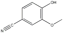 4-羟基-3-甲氧基苄腈结构式