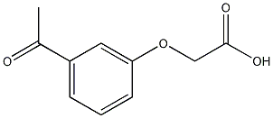 (3-乙酰苯氧基)乙酸结构式
