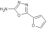 5-呋喃-2-1,3,4 -恶二唑-2-氨基结构式