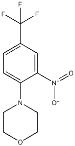 N-[2-硝基-4-(三氟甲基)苯基]吗啉结构式