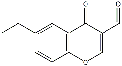 6-乙基-3-甲酰基色酮结构式