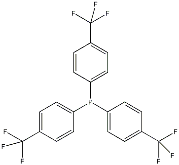 三(4-三氟甲苯基)膦结构式