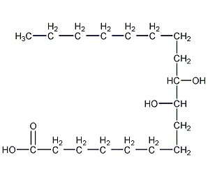9,10-二羟基十八酸结构式