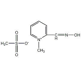 吡啶-2-甲基甲烷磺酸肟结构式