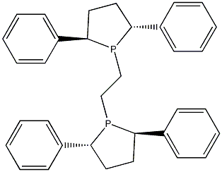 (-)-1,2-双((2R,5R)-2,5-二苯基磷)乙烷结构式