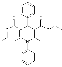 二乙基1,4-二氢-2,6-二甲基-3,5-吡啶二羧酸结构式