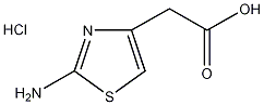 2-胺基-4-噻唑乙酸盐酸盐结构式
