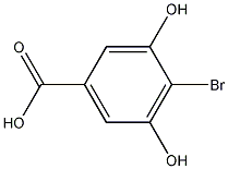 4-溴-3,5-二羟基苯甲酸结构式
