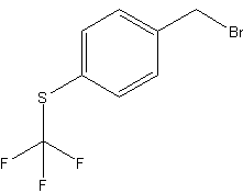 4-(三氟甲硫基)苯甲酰溴结构式