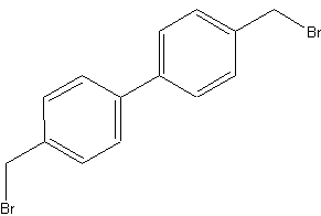 4,4′-双(溴甲基)联苯结构式