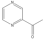 2-乙酰基吡嗪结构式