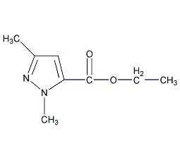 1,3-二甲基-1H-吡唑-5-甲酸乙酯结构式