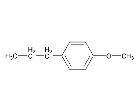 1-甲氧-4-丙基苯结构式