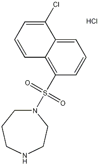1-(5-氯萘-1-磺酰基)-1H-六氢-1,4-二吖庚因盐酸盐结构式