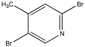 2,5-二溴-4-甲基吡啶结构式