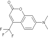 7-二甲氨基-4-三氟甲基香豆素结构式