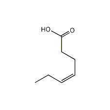 (Z)-4-庚烯酸结构式