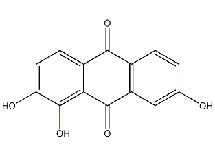 1,2,7-三羟基蒽醌结构式