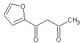 1-(2-呋喃基)-1,3-丁二酮结构式