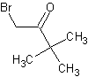 1-溴-3,3-二甲基-2-丁酮结构式