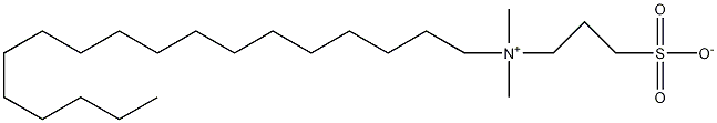 N,N-二甲基-N-(3-磺丙基)-1-十八烷铵内盐结构式