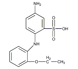 5-氨基-2-[(2-乙氧苯基)氨基]苯磺酸结构式