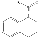 (R)-1,2,3,4-四氢-1-萘甲酸结构式