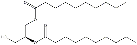 1,2-二癸酰基-sn-甘油结构式