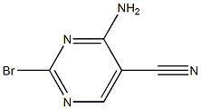 4-氨基-2-溴嘧啶-5-甲腈结构式