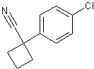 1-(4-氯苯)-腈基环丁烷结构式
