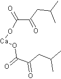 4-甲基-2-氧基戊酸钙盐结构式