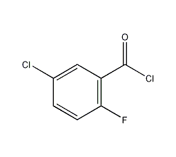 5-氯-2-氟苯甲酰氯结构式