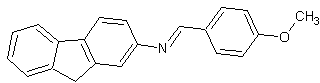 2-[(4-甲氧亚苄基)氨基]芴结构式