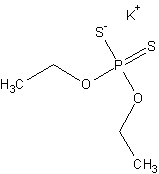 二硫代磷酸二乙酯钾盐结构式