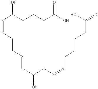 20-羧基白三烯B4结构式
