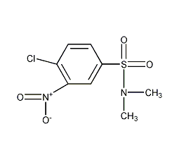 4-氯-3-硝基-N,N-二甲基苯磺酰胺结构式