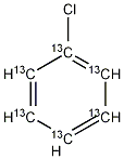 氯苯-13C6结构式