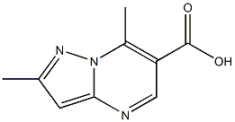 2,7-二甲基吡唑(1,5-a)嘧啶-6-羧酸结构式