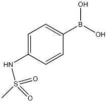 4-N-(甲基磺酰胺)苯硼酸结构式