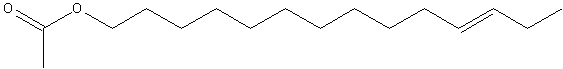 醋酸(Z)-11-十四烯酯结构式