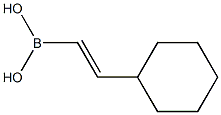 反-(2-环己基乙烯基)硼酸结构式