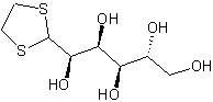 D-葡萄糖, 乙烯二硫代缩醛结构式