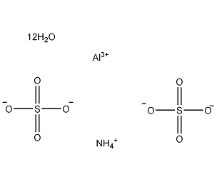 硫酸铝铵十二水结构式