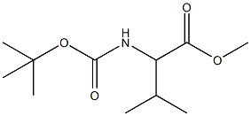 N-(叔丁氧基羰基)-L-缬氨酸甲酯结构式
