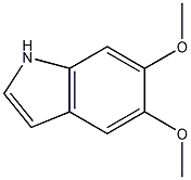 5,6-二甲氧基吲哚结构式
