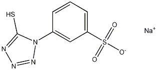 3-(5-巯基-1-四唑基)苯磺酸钠结构式