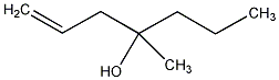 4-甲基-1-庚烯-4-醇结构式