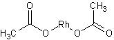 乙酸铑(II)二聚物二水合物结构式